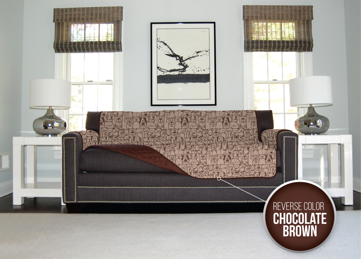 The Original SOFA SHIELD Reversible Furniture Protector with Elastic